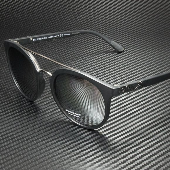 Burberry Silver Mirrored POLARIZED 53mm Sunglasses - Picture 1 of 5
